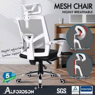 Detailed information about the product ALFORDSON Mesh Office Chair Gaming Executive Fabric Seat Racing Footrest Recline