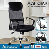 Detailed information about the product ALFORDSON Mesh Office Chair High Back Black