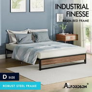 Detailed information about the product ALFORDSON Metal Bed Frame Double Size Mattress Base Platform Foundation Wood