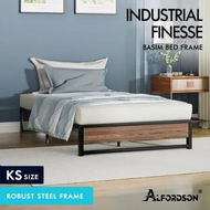 Detailed information about the product ALFORDSON Metal Bed Frame King Single Mattress Base Platform Foundation Wood