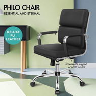 Detailed information about the product ALFORDSON Office Chair Ergonomic Paddings Executive Computer Work Seat Mid Back