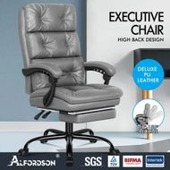 Detailed information about the product ALFORDSON Office Chair Executive Computer PU Leather Seat Work Recliner Gaming