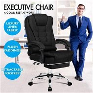Detailed information about the product ALFORDSON Office Chair Gaming Executive Computer Racer Footrest Fabric Black