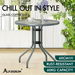 ALFORDSON Patio Coffee Side Table 60CM Grey. Available at Crazy Sales for $64.95