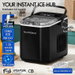 ALFORDSON Portable Ice Maker Machine Bar Countertop 12kg With Handle Black. Available at Crazy Sales for $129.95