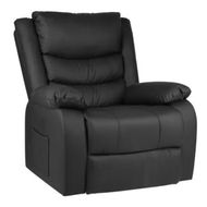 Detailed information about the product ALFORDSON Recliner Chair Armchair Lounge Sofa Padded Single Couch Leather Black