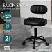 ALFORDSON Salon Stool Backrest Swivel Barber Hair Dress Chair Lina All Black. Available at Crazy Sales for $74.95