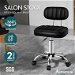 ALFORDSON Salon Stool Backrest Swivel Barber Hair Dress Chair Lina Black. Available at Crazy Sales for $74.95