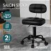 ALFORDSON Salon Stool Backrest Swivel Barber Hair Dress Chair Tufan All Black. Available at Crazy Sales for $74.95