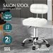 ALFORDSON Salon Stool Backrest Swivel Barber Hair Dress Chair Tufan White. Available at Crazy Sales for $74.95