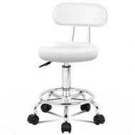 Detailed information about the product ALFORDSON Salon Stool Round Swivel Barber Hair Dress Chair Declan White