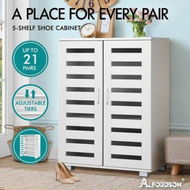 Detailed information about the product ALFORDSON Shoe Cabinet Organiser Storage Rack Drawer Shelf 21 pairs White