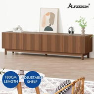 Detailed information about the product ALFORDSON TV Cabinet Entertainment Unit Stand 180cm Storage Shelves Walnut