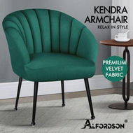 Detailed information about the product ALFORDSON Velvet Armchair Accent Chair Tub Lounge Sofa Couch Fabric Seat Green