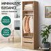 ALFORDSON Wardrobe Clothes Closet Storage Cabinet Hanging Rod Wood. Available at Crazy Sales for $229.95