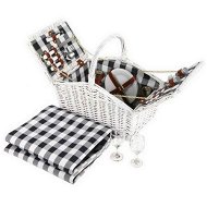 Detailed information about the product Alfresco 2 Person Picnic Basket Set Insulated Blanket Bag