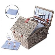 Detailed information about the product Alfresco 4 Person Picnic Basket Set Baskets Insulated Blanket Bag