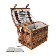 Detailed information about the product Alfresco 4 Person Picnic Basket Set Storage Blanket