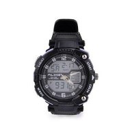 Detailed information about the product ALIKE AK1391 Sports 50m Water Resistant Quartz Digital Wrist Watch - Black + White