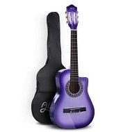 Detailed information about the product Alpha 34 Inch Classical Guitar Wooden Body Nylon String Beginner Kids Gift Purple
