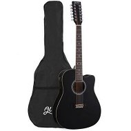 Detailed information about the product Alpha 42 Inch Acoustic Guitar 12 Strings w/ Equaliser Electric Output Jack Black
