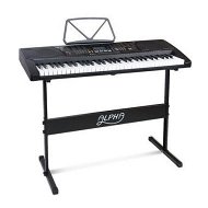 Detailed information about the product Alpha 61 Keys Electronic Piano Keyboard Digital Electric w/ Stand Lighted Black