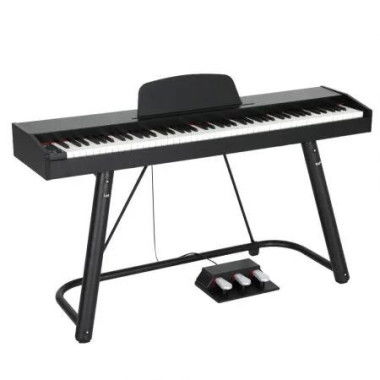 Alpha 88 Keys Electronic Piano Keyboard Digital Electric w/ Stand Semi-Weighted