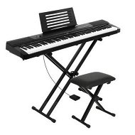 Detailed information about the product Alpha 88 Keys Electronic Piano Keyboard Digital Electric w/ Stand Stool Pedal