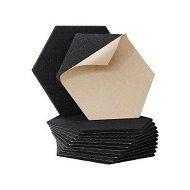 Detailed information about the product Alpha Acoustic Foam 12pcs 35x30x0.9cm Soundproof Absorption Panel Adhesive Black