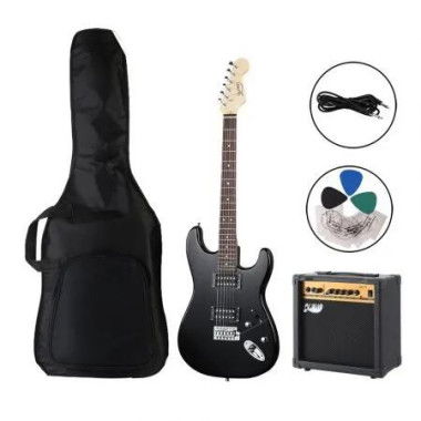 Alpha Electric Guitar Music String Instrument 20W Amplifier Black