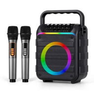 Detailed information about the product Alpha Portable Karaoke Machine with 2 Wireless Microphones Bluetooth 5.3