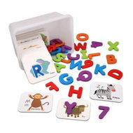 Detailed information about the product Alphabet Number Matching Card Set Childrens DoubleSided 3D English Cognitive Jigsaw Card Early Toy