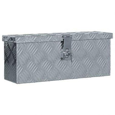 Aluminum Box 48.5x14x20 Cm Silver