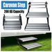 Aluminium Double Caravan Step Pull Out Folding Steps For Road RV Camper Trailer. Available at Crazy Sales for $309.95