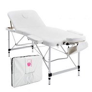 Detailed information about the product Aluminium Portable Beauty Massage Table Bed 3 Fold 70cm White