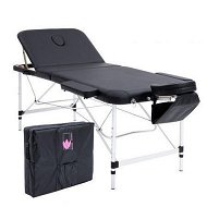 Detailed information about the product Aluminium Portable Beauty Massage Table Bed 3 Fold 75cm Black