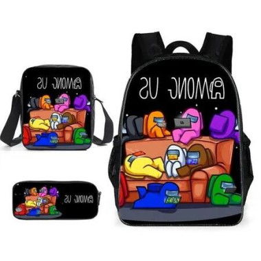 Among Us Backpack and Pencil Case Set for Kids and Teens