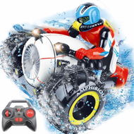 Detailed information about the product Amphibious High Speed Spinning Stunt Motorcycle Drives On Land And Water Vehicle Toys