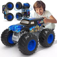 Detailed information about the product Amphibious RC Monster Truck - 2.4GHz 4WD 360 Degree Rotating All Terrain Waterproof RC Stunt Car Light Spray for Kids 6+ Year Old,Blue