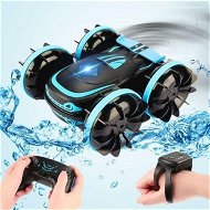 Detailed information about the product Amphibious Remote Control Car, 2.4Ghz 4WD Double Sided 360Â° Rotating RC Stunt Car, Remote Control Car with Gesture Sensor, Toy Cars Gifts for Kids Age 4+ Years Old and Up (Blue)