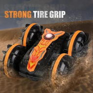 Detailed information about the product Amphibious Remote Control Car Boat for Kids, 2.4Ghz Waterproof RC Monster Truck Stunt Car, Birthday Gift for Boys and Girls, Orange