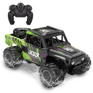 Detailed information about the product Amphibious Remote Control Car Monster Truck Toys 1/16 Scale Waterproof 4WD RC Car All-Terrain Indoor Outdoor Pool Grass,Green