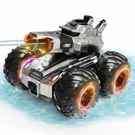 Detailed information about the product Amphibious Remote Control Car with Water Gun,Waterproof Monster Truck Rc Boat Water Tank Swimming Pool Toys,Gesture Sensing RC Stunt Cars