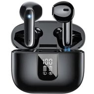 Detailed information about the product ANC Noise Cancelling Bluetooth Earbuds LED Display 6 Mics Semi In Ear Wireless Headphones Christmas Birthday Gift COL Black