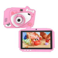 Detailed information about the product Android 12 Kids Tablet, 7 inch Tablet for Kids, 2GB RAM 16GB ROM Tablet with Case, 1.6Ghz Quad-core Processor Toddler Tablet, Pink