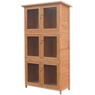 Detailed information about the product Animal Rabbit Cage 6 Rooms Wood