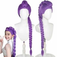 Detailed information about the product Anime Costume Cosplay Wig,Purple Braid Wigs for Women Men,Pop Singer Hair Halloween Cosplay Props