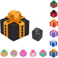 Detailed information about the product Annoying Gift Box with Screws, Finger in Annoying Box, Take Apart Puzzle for Surprise Funny Prank Gift for Christmas (Black Gold)