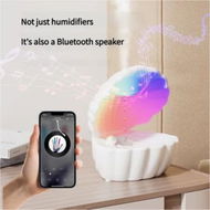 Detailed information about the product Anti Gravity Humidifier Water Drip Bluetooth Speaker with RGB LED Night Light Bedside Lamp Auto Shut-off for Bedroom Home Office (White)