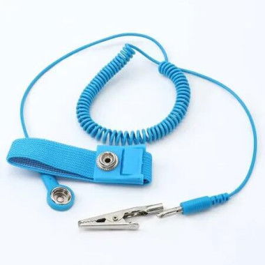 Anti Static Wrist Strap, 2.5 Meters Antistatic Wrist Band Grounding Bracelet ESD Wrist Strap Adjustable wristband for Electronics Repair, Blue